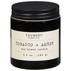 Foundry Candle Co. Tob Amber Cnadle - 6.5 Oz