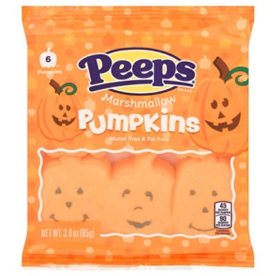 slide 1 of 1, Peeps Pumpkins Marshmallow - 3 Oz, 3 oz