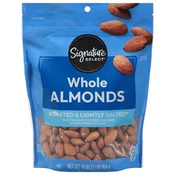 Signature Select Whole Lightly Salted Almonds - 16 Oz