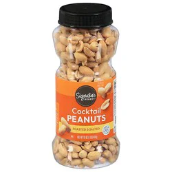 Signature Select Roasted & Salted Party Peanuts - 16 Oz