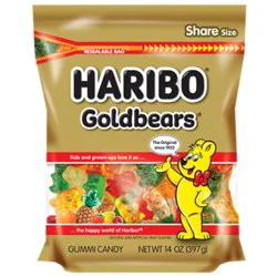 Haribo Goldbears Stand-Up Resealable Bag - 14 Oz