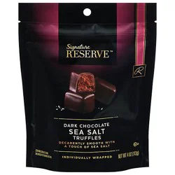 Signature Reserve Sea Salt Dark Chocolate Truffles - 4 Oz