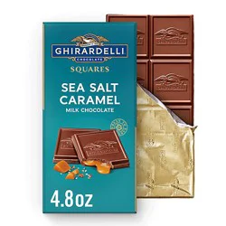 Ghirardelli Sea Salt Caramel Milk Chocolate Squares Bar - 4.8 Oz