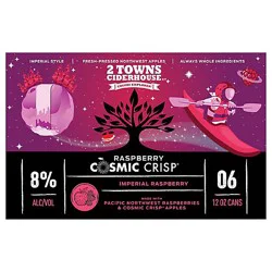 2 Towns Raspberry Cosmic Crisp In Cans - 6-12 Fz