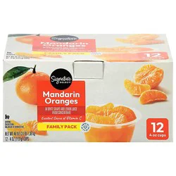 Signature Select Fruit Cup Mandarin Orange Family Pack - 12-4 Oz
