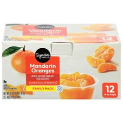 Signature Select Fruit Cup Mandarin Orange Family Pack - 12-4 Oz