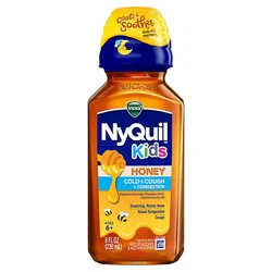 Vicks Nyquil Kids Honey Flavored Cold And Cough Plus Congestion Relief - 8 Fl. Oz.