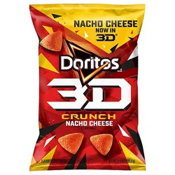 Doritos 3d Crunch Nacho Cheese Corn Snacks - 7.25 Oz