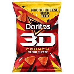 Doritos 3d Crunch Nacho Cheese Corn Snacks - 7.25 Oz