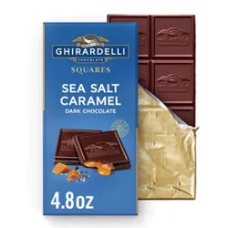 Ghirardelli Sea Salt Caramel Dark Chocolate Squares Bar - 4.8 Oz