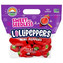 Peppers Sweet Mini Red Seedless - Lb