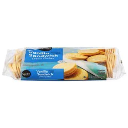 Signature Select Sandwich Vanilla Crème Cookies - 25 Oz