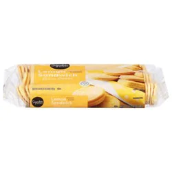 Signature Select Sandwich Lemon Crème Cookies - 25 Oz