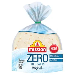 Mission Zero Net Carbs Original Flour Tortillas Street Tacos Size - 14 Count