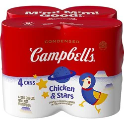 Campbell's Condensed Chicken And Stars Soup 4 Count - 10.5 Oz
