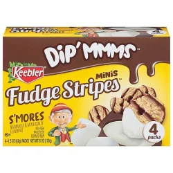 Keebler Fudge Stripes Cookies W/Mini Dip - 6 OZ