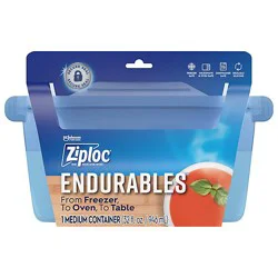 Ziploc Endurables Reusable Silicone Pouch Medium Container Cups - 4 Count