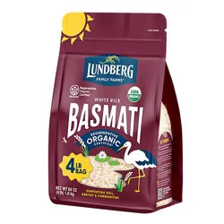 Lundberg Family Farms Organic California White Basmati Rice - 4 Lb
