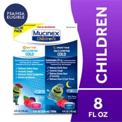 Mucinex Childrens Muliteri Symptom Day & Night Cold Relief Liquid - 8 Fz