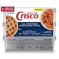 Crisco Shortening Sticks All Vegetable - 20 Oz
