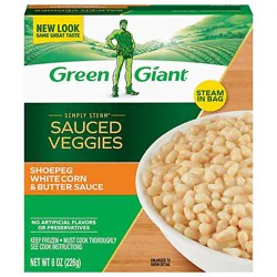 Green Giant Simply Steam Shoepeg White Corn & Butter Sauce - 8 Oz
