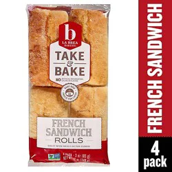 French Sandwich Rolls Take & Bake - 15.2 Oz