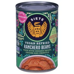 Siete Refried Ranchero Beans - 16 Oz