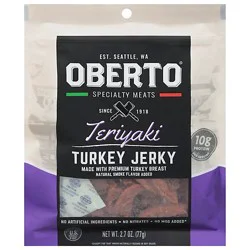 Oberto 2.7 Oz Teriyaki Turkey Jerky - 2.7 Oz