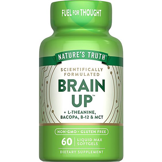 slide 1 of 1, Nature's Truth Gold Series Brain Up Softgels - 60 Count, 60 ct