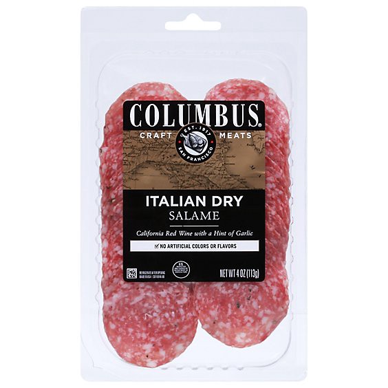 slide 1 of 11, Columbus Italian Dry Salame - 4 Oz, 4 oz