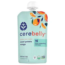 Cerebelly Puree Baby Sweet Potato Mango - 4 Oz
