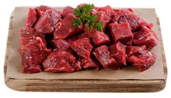 Usda Choice Beef Stew Meat Boneless From Ranches In The Pacific Northwest - 1.25 Lbs.