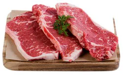 Usda Choice Beef New York Thin Cut Steak Boneless From Ranches In The Pacific Northwest - .75 Lb.