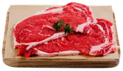 Usda Choice Beef Ribeye Steak Thin Cut Boneless From Ranches In The Pacific Northwest - .75 Lbs.