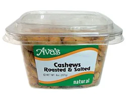 Avas Roasted Salted Cashews - 8 Oz