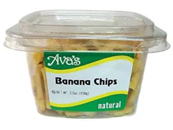 Avas Dried Banana Chips - 5.5 Oz