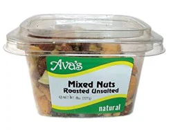 Ava's Roasted No Salt Mixed Nuts - 8 Oz