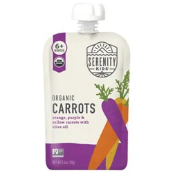 Serenity Kids Carrot Orange Purple & Yellow With Olive Oil Pouch - 3.5 Oz