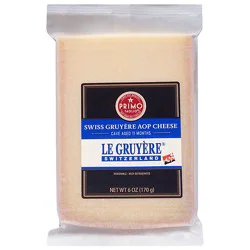 Primo Taglio Swiss Gruyere Aop Cheese - 6 Oz