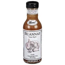 Briannas Dressing Garlic Vinaigrette - 12 Oz