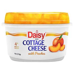 Daisy 4% Cottage Cheese With Peach - 6 Oz
