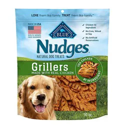Blue Buffalo Nudges Grillers Natural Dog Treats Made With Real Chicken - 10 Oz.
