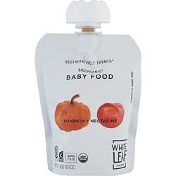 White Leaf Provisions Pumpkin And Nectarine Baby Food - 3.17 Oz