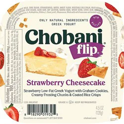 Chobani Flip Low Fat Strawberry Cheesecake Greek Yogurt - 4.5 Oz