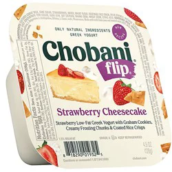 Chobani Flip Low Fat Strawberry Cheesecake Greek Yogurt - 4.5 Oz