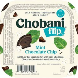 Chobani Flip Mint Chocolate Chip Greek Yogurt - 4.5 Oz