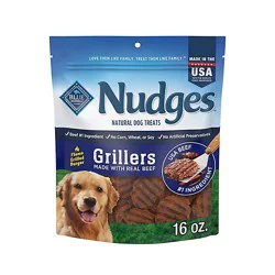 Blue Nudges Grillers Natural Beef Dog Treats - 16 Oz