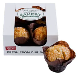 Haggen Blueberry Muffins - Made Right Here Always Fresh - 4 Count