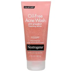 Neutrogena Oil Free Pink Grapefruit Acne Wash Face Scrub - 6.7 Oz