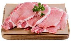 Haggen All Natural Raised In The Usa Thin Cut Bone In Pork Rib Chops - 1 Lb